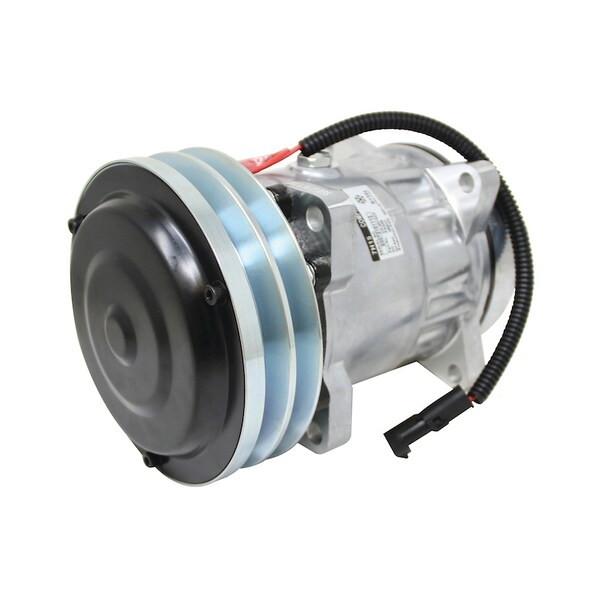 Compressor, New, Sanden Style w/ Clutch (4478) 12" x12" x10"